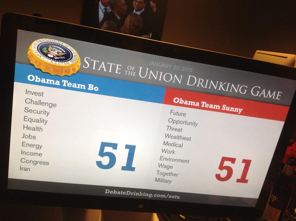 2015 sotu drinking game score